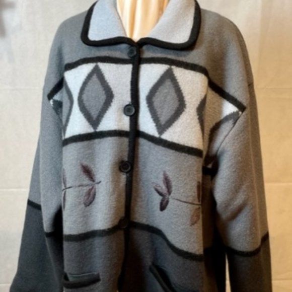 FUDA Outerwear Jackets & Blazers - FUDA Fully lined Wool Knit Jacket
